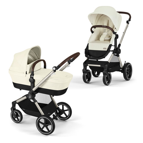 Cybex Eos Lux duovagn vit 2026 – kompakt och smidig